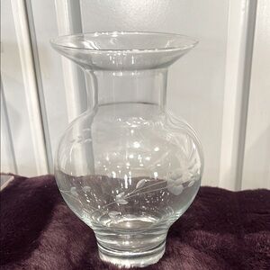 Princess House Heritage Elegant Clear Glass Vase